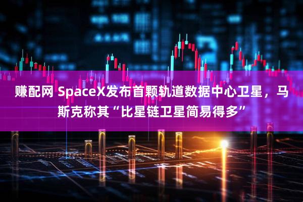 赚配网 SpaceX发布首颗轨道数据中心卫星，马斯克称其“比星链卫星简易得多”