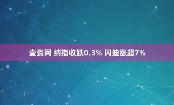 壹资网 纳指收跌0.3% 闪迪涨超7%